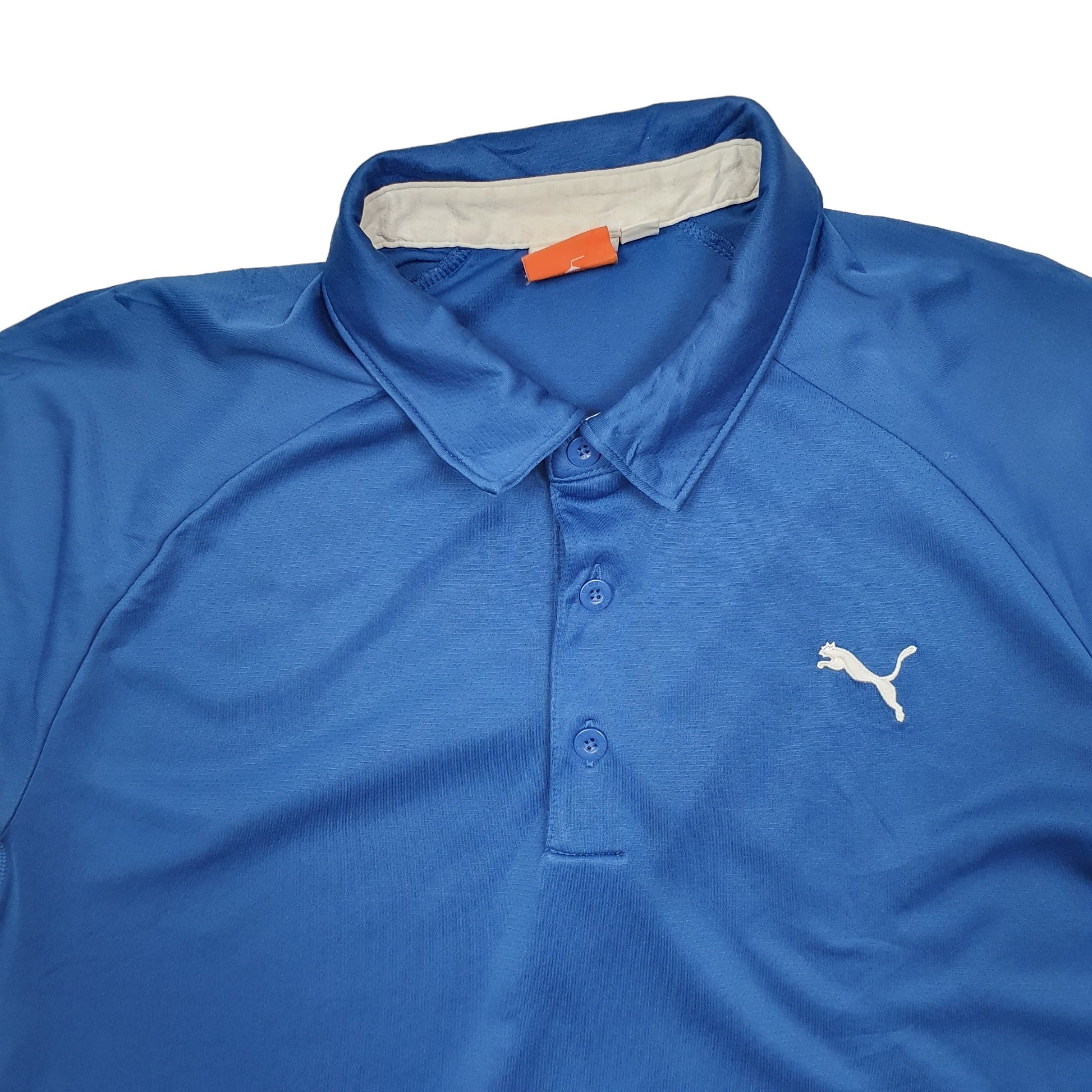 Puma Cool Cell Short Sleeve Polyester Polo Shirt Blue