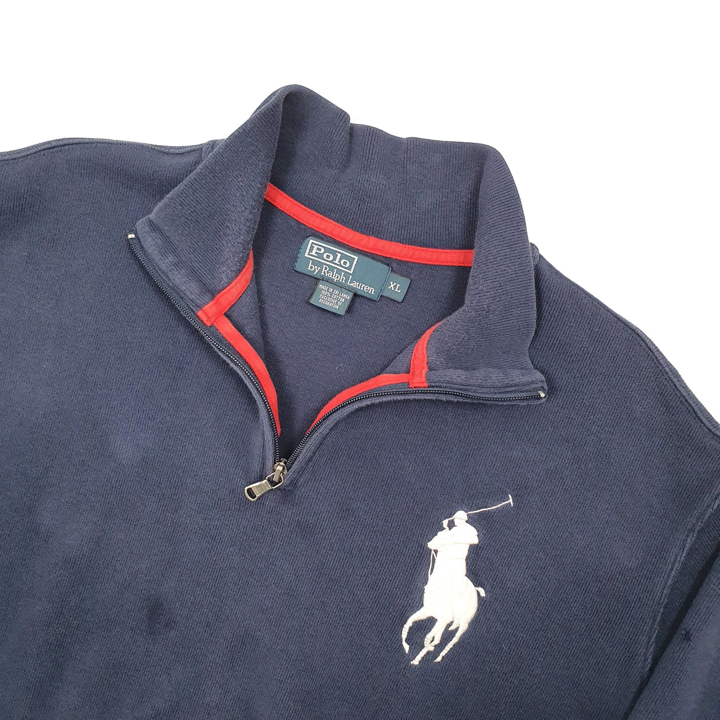 Polo Ralph Lauren Big Logo Quarter Zip XL Navy