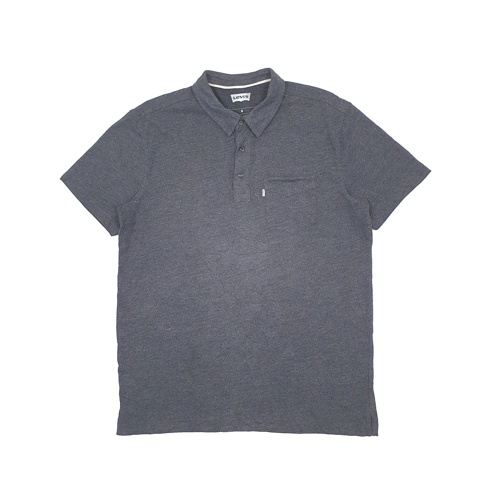 Levis Short Sleeve Polo Shirt Grey