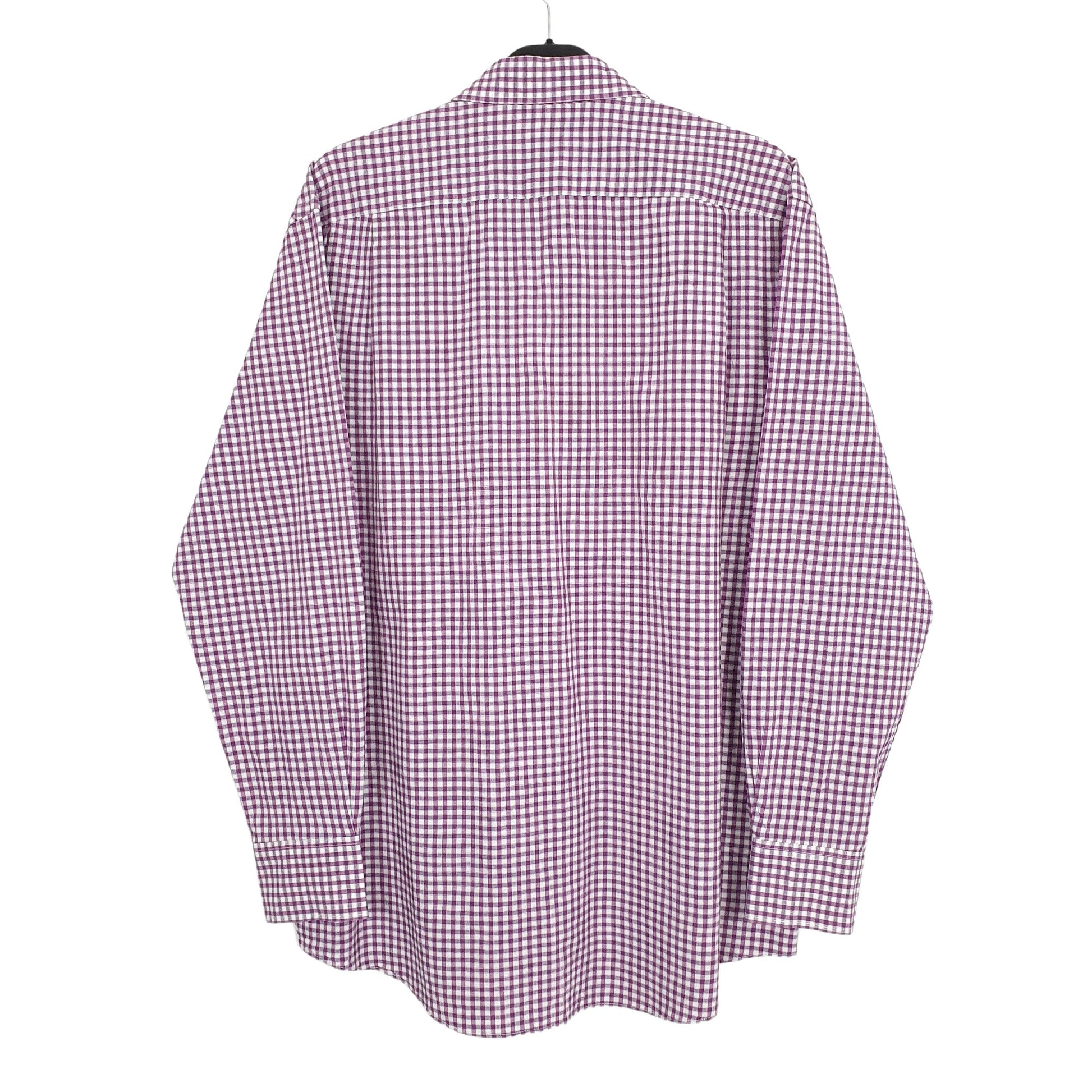 Tommy Hilfiger Long Sleeve Regular Fit Check Shirt Purple