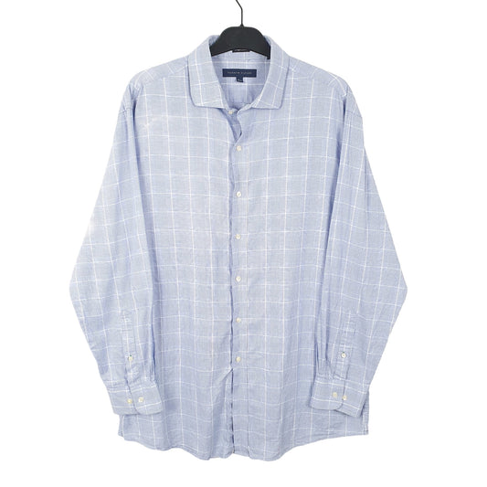 Tommy Hilfiger Long Sleeve Slim Fit Striped Shirt Blue