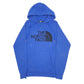 Womens Blue The North Face Spellout Hoodie Jumper