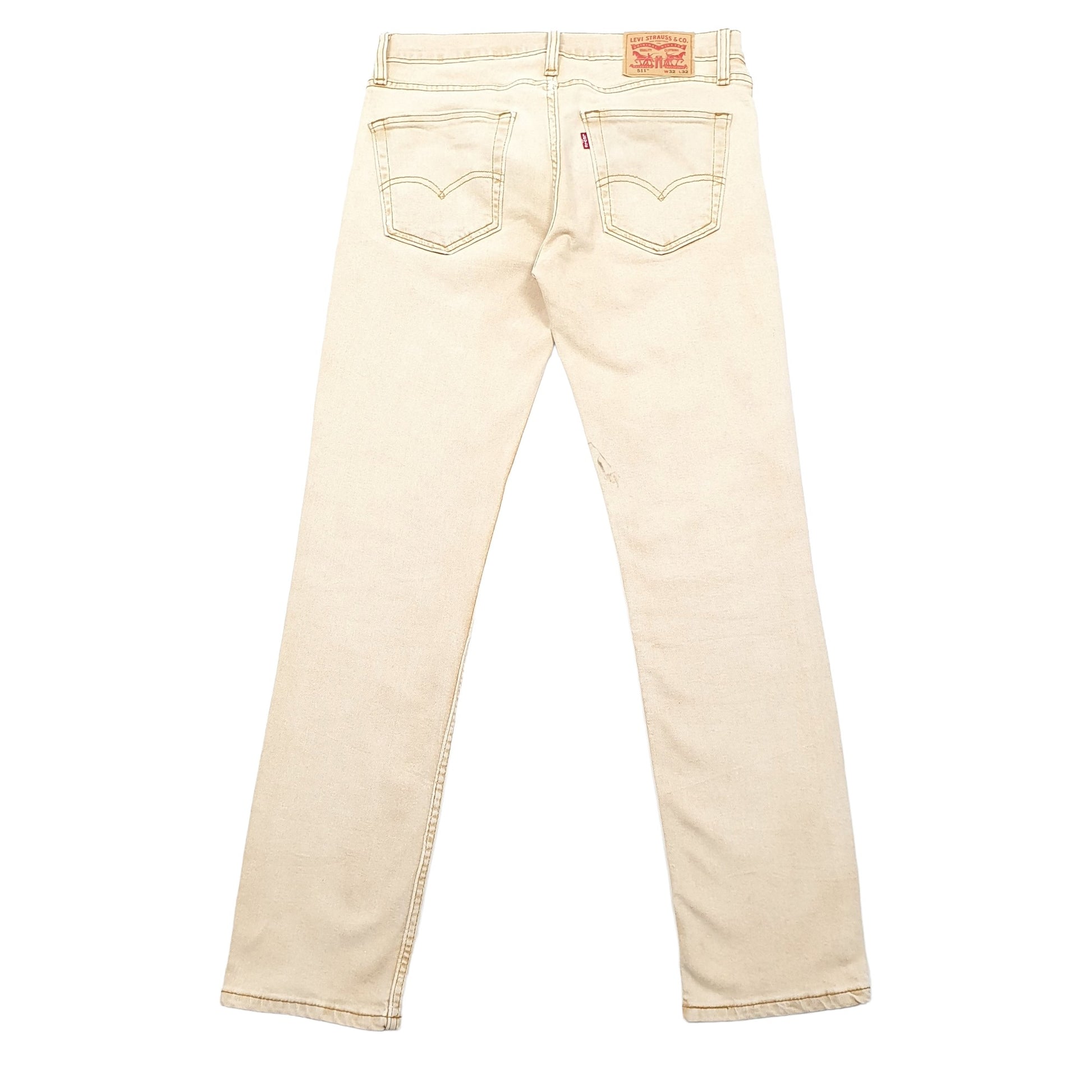 Levis 511 Slim Fit Jeans W32 L32 Beige
