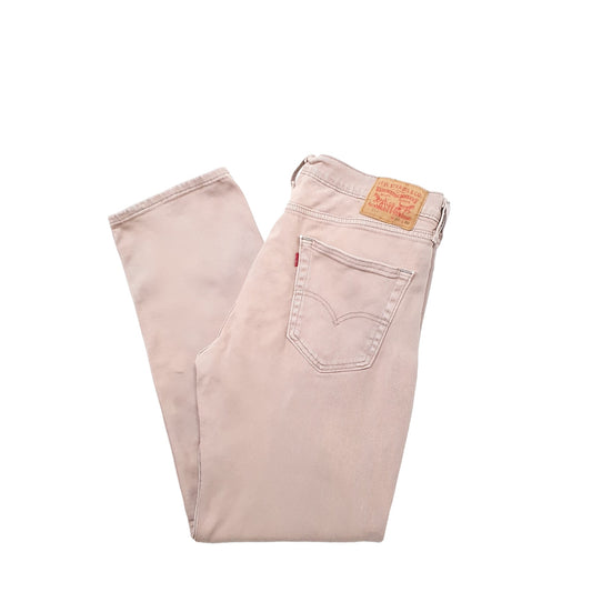 Levis 514 Straight Fit Jeans W34 L32 Pink