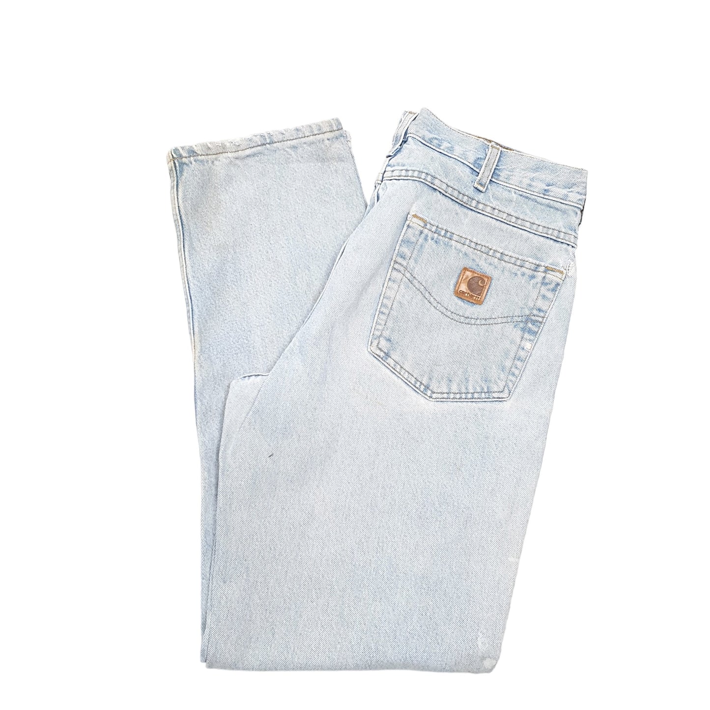 Mens Blue Carhartt Tapered Carpenter JeansW33 L32