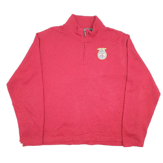 Wrangler Quarter Zip XXL Red