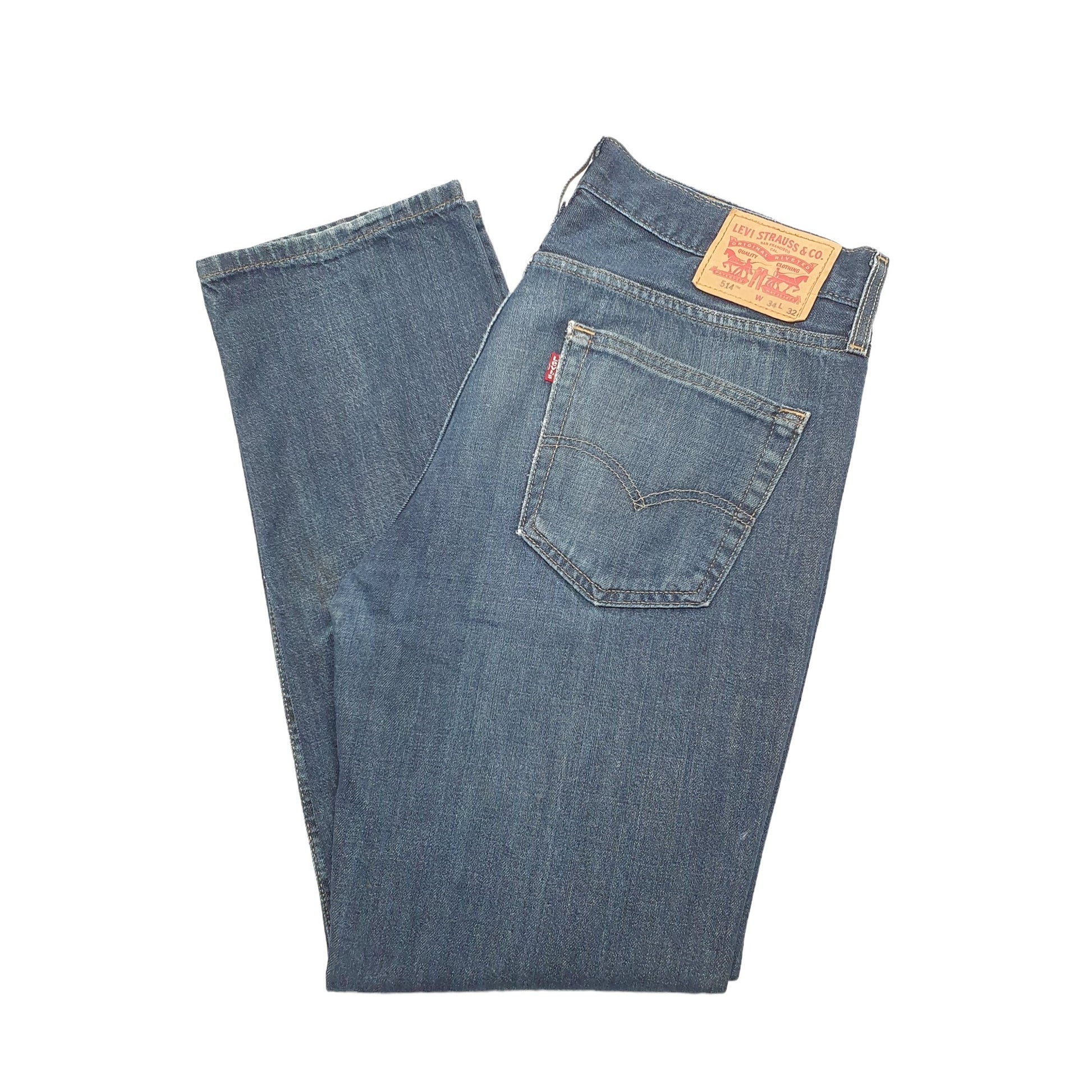 Levis 514 Straight Fit Jeans W36 L32 Blue