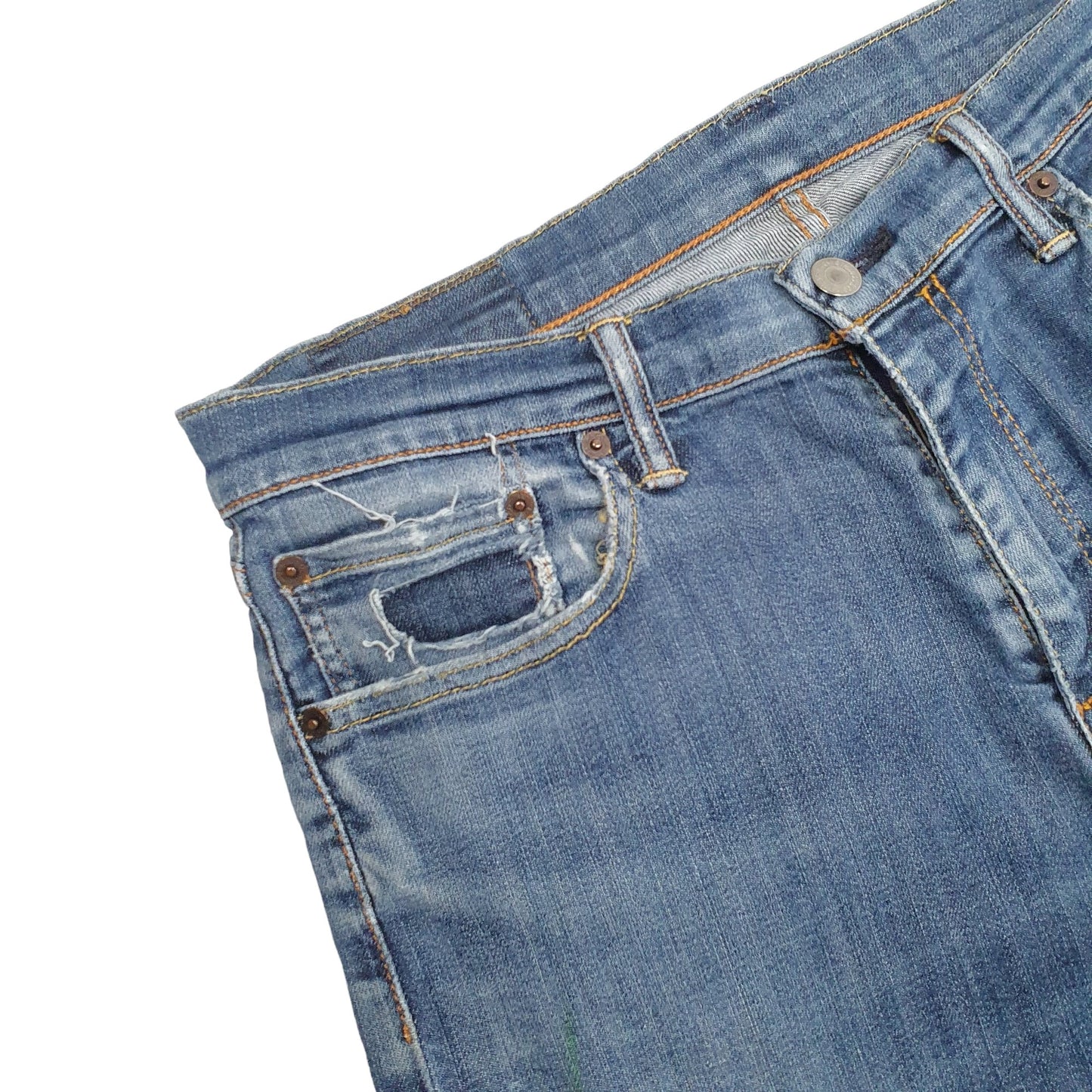 Mens Blue Levis  504 JeansW33 L32