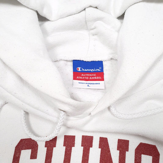 Mens White Champion Washington State College Hoodie Jumper