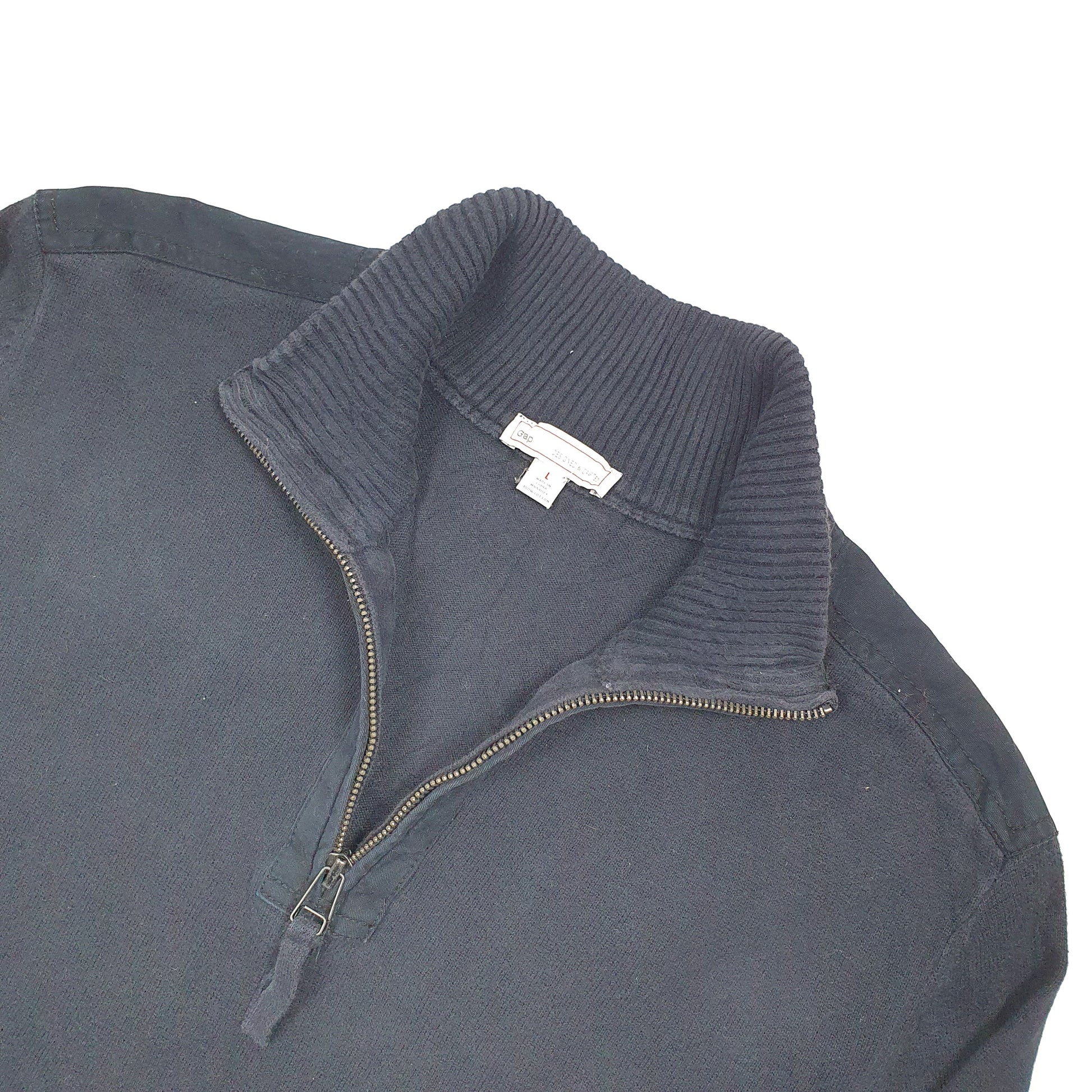 GAP Quarter Zip M Navy