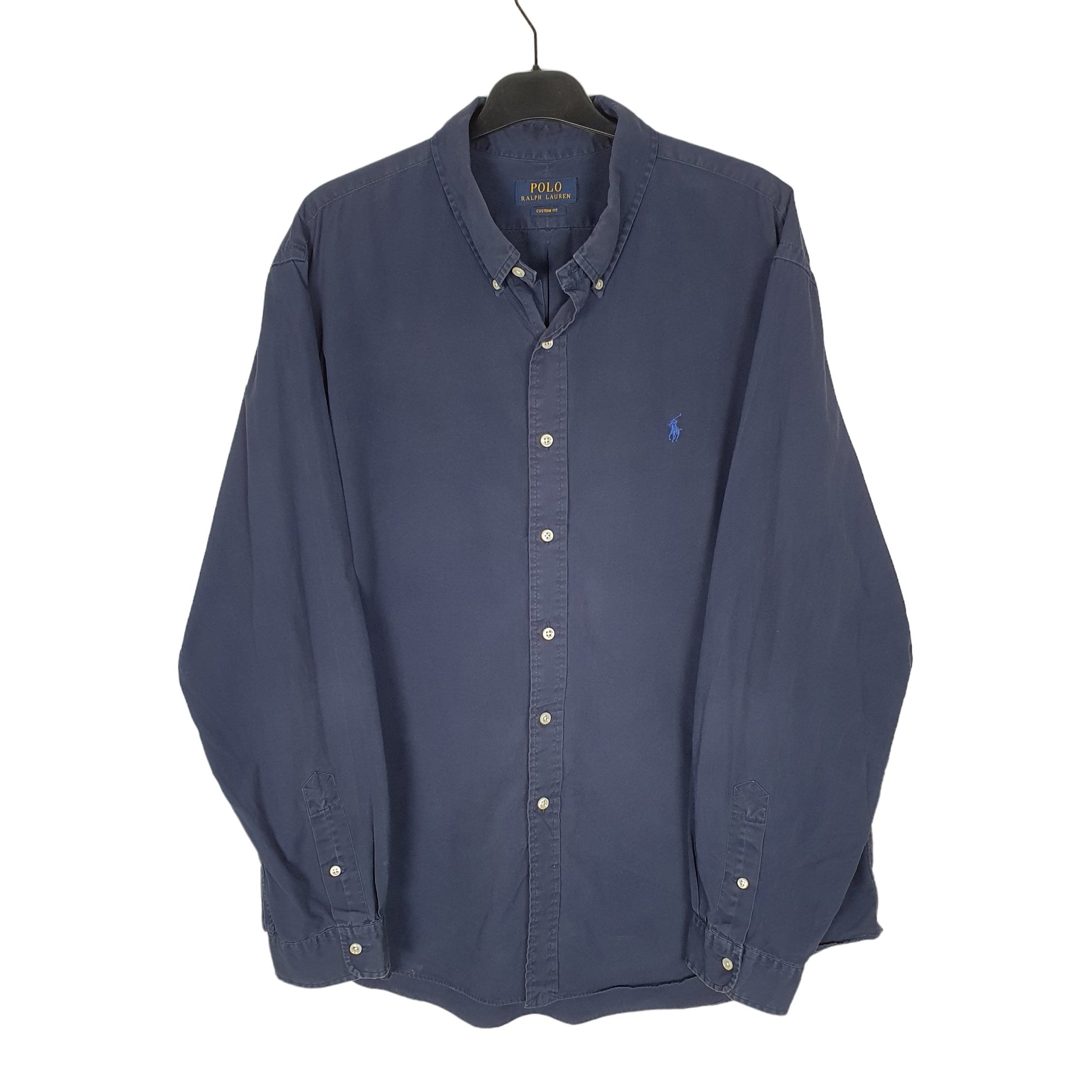 Ralph Lauren Long Sleeve Custom Fit Shirt Navy