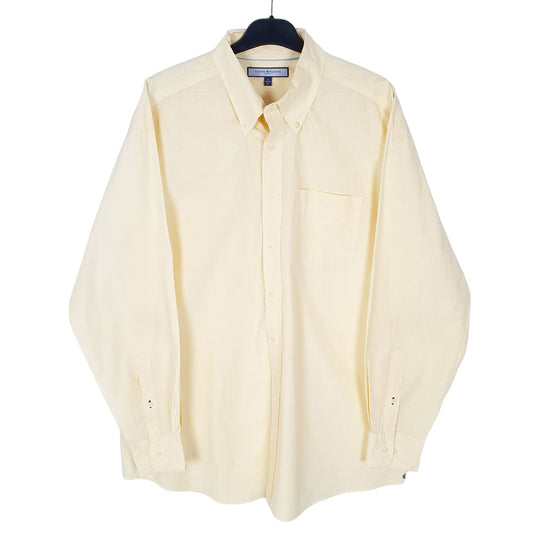 Tommy Hilfiger Long Sleeve Regular Fit Check Shirt Yellow