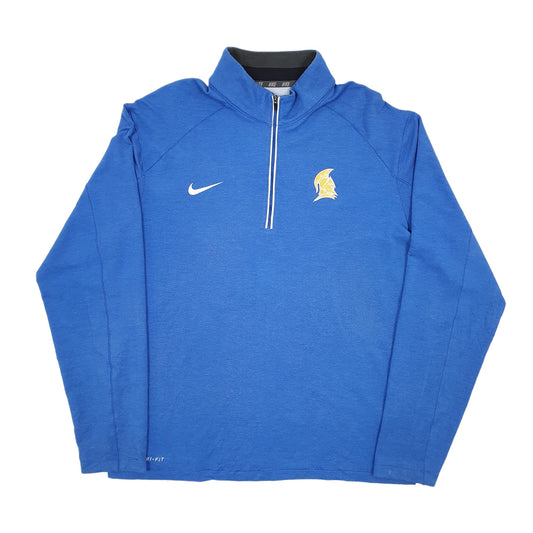 Nike Trajan Dri Fit Active Quarter Zip L Blue