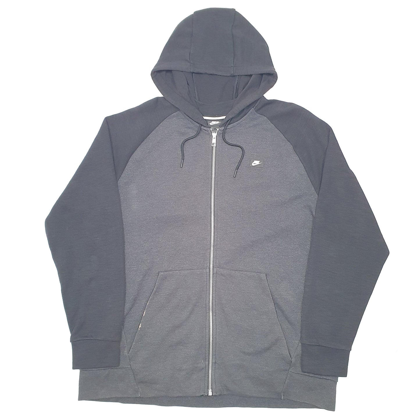 Mens Grey Nike Tech Hoodie Active Full Zip Jumper