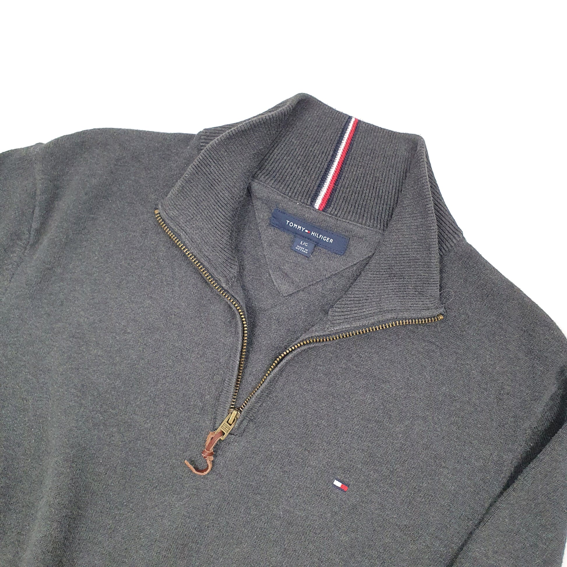 Tommy Hilfiger Quarter Zip L Grey