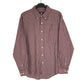 Ivy Crew Flannel Shacket Long Sleeve Regular Fit Check Shirt Burgundy