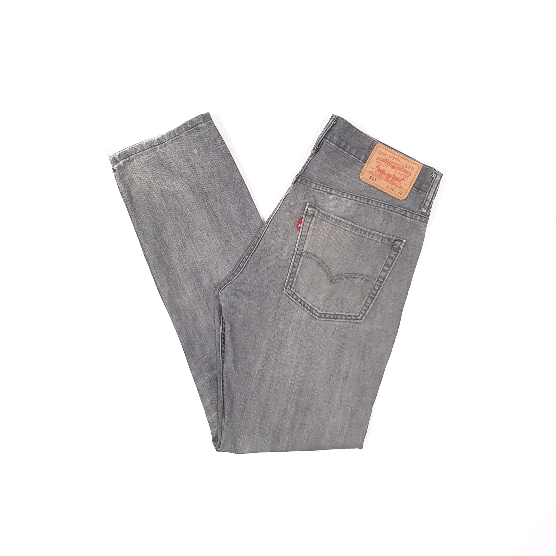 Levis 513 Slim Fit 1990s Jeans W32 L32 Grey