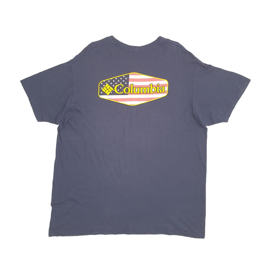 Mens Blue Columbia Sportswear  Short Sleeve T Shirt