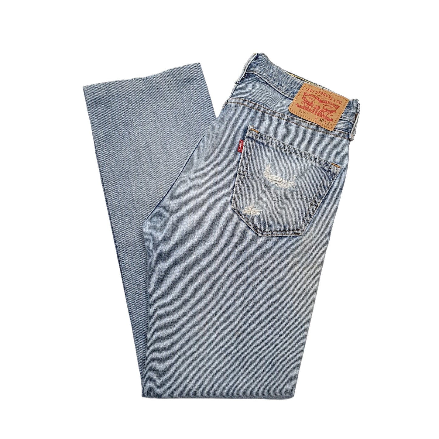 Levis 505 Regular Fit Jeans W30 L32 Blue