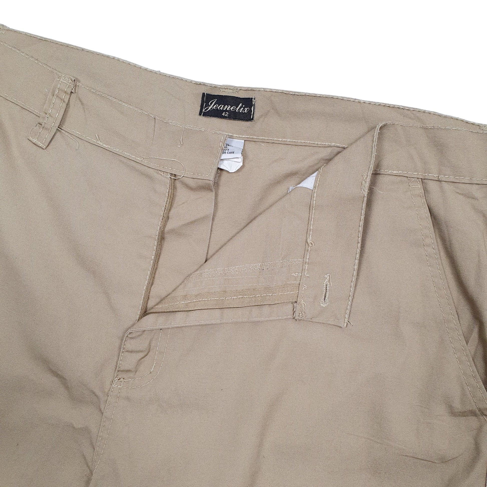 Mens Beige Jeanetix  Cargo Shorts