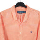 Ralph Lauren Long Sleeve Custom Fit Gingham Shirt Orange