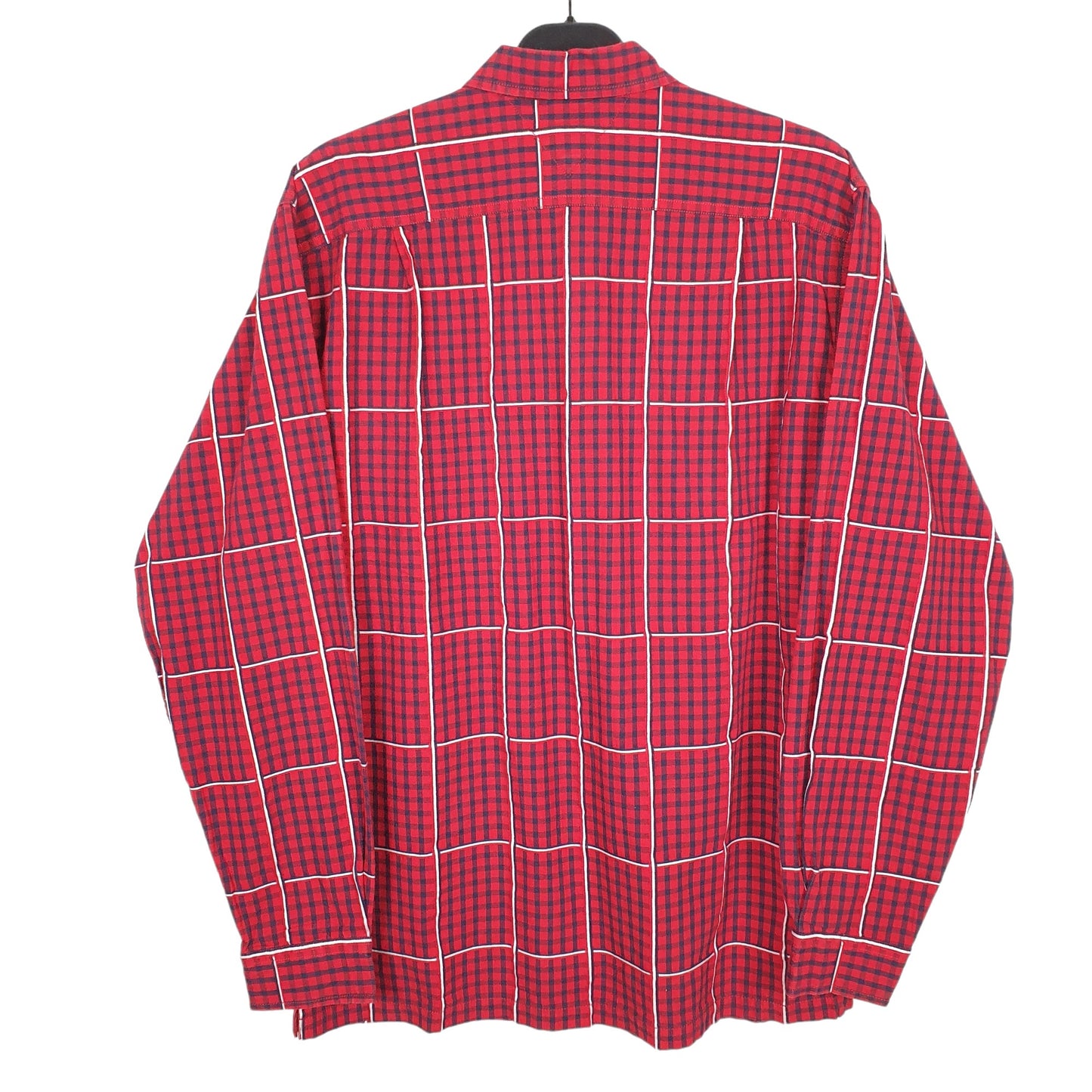 Tommy Hilfiger Long Sleeve Regular Fit Check Shirt Red