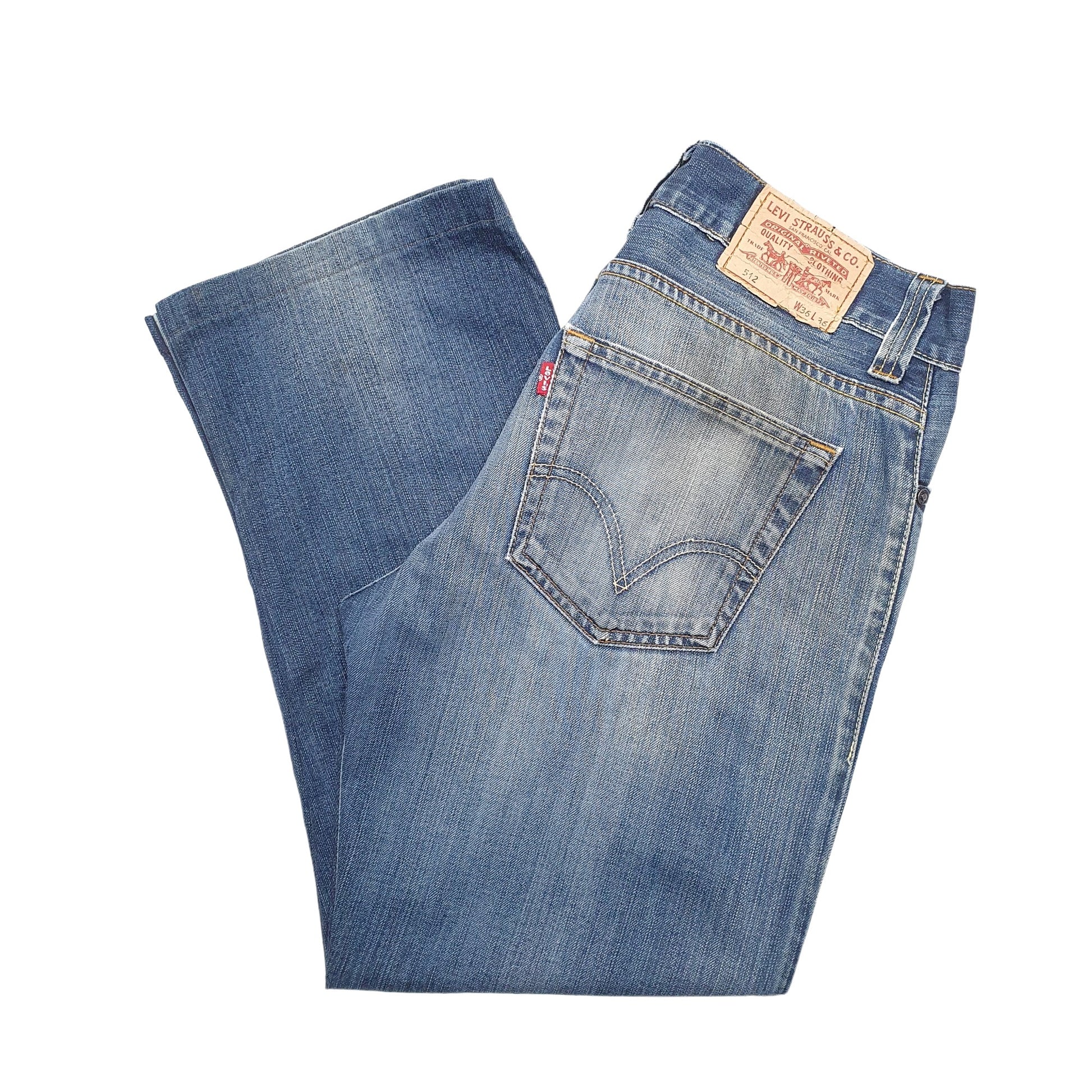 Mens Blue Levis  512 JeansW34 L26