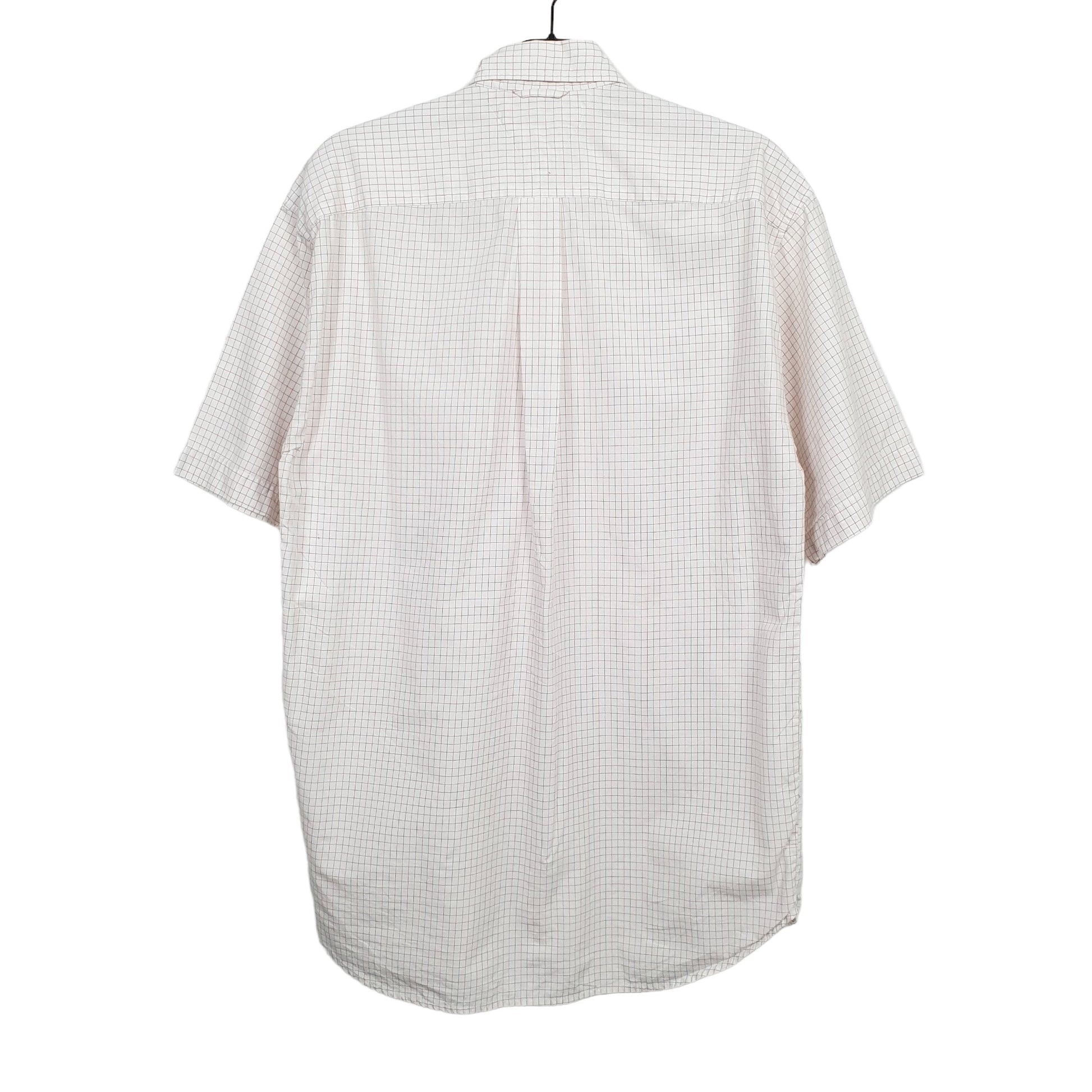 Tommy Hilfiger Short Sleeve Regular Fit Check Shirt Cream