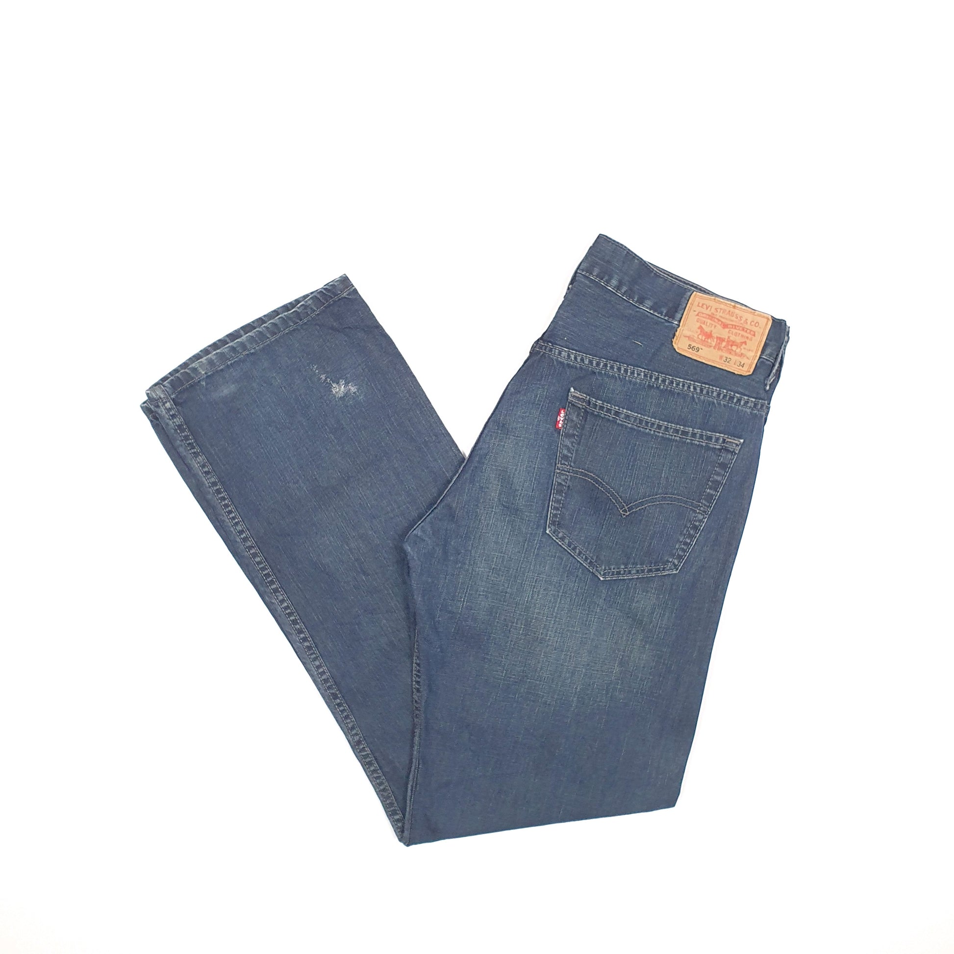 Levis 569 Loose Fit Jeans W32 L32 Blue