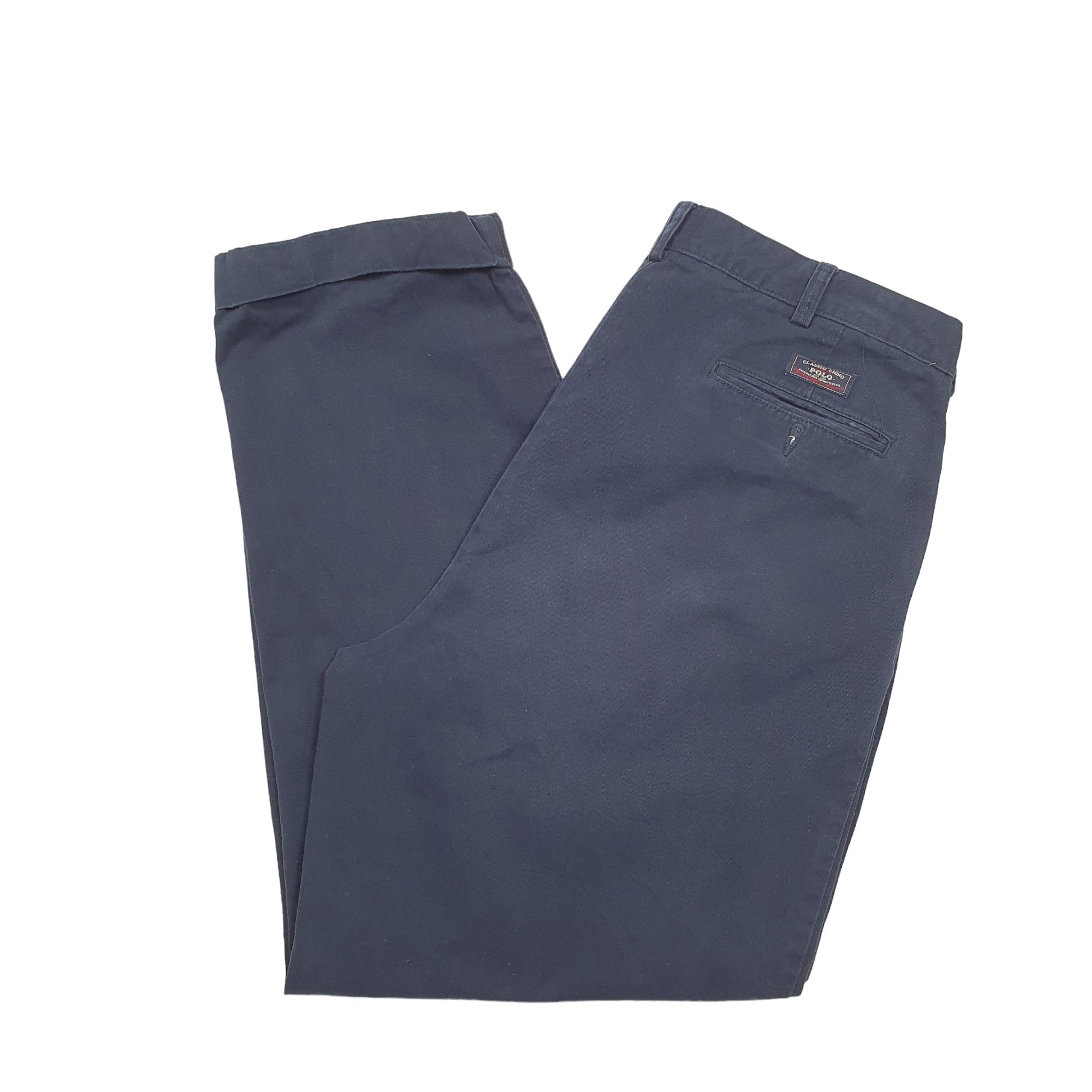 Mens Polo Ralph Lauren Blue Chino Trousers W36 L30 Blue
