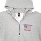 Mens Grey Harley Davidson St Paul Hoodie Motorcycles USA Full Zip Jumper