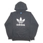 Mens Black Adidas Spellout Hoodie Jumper
