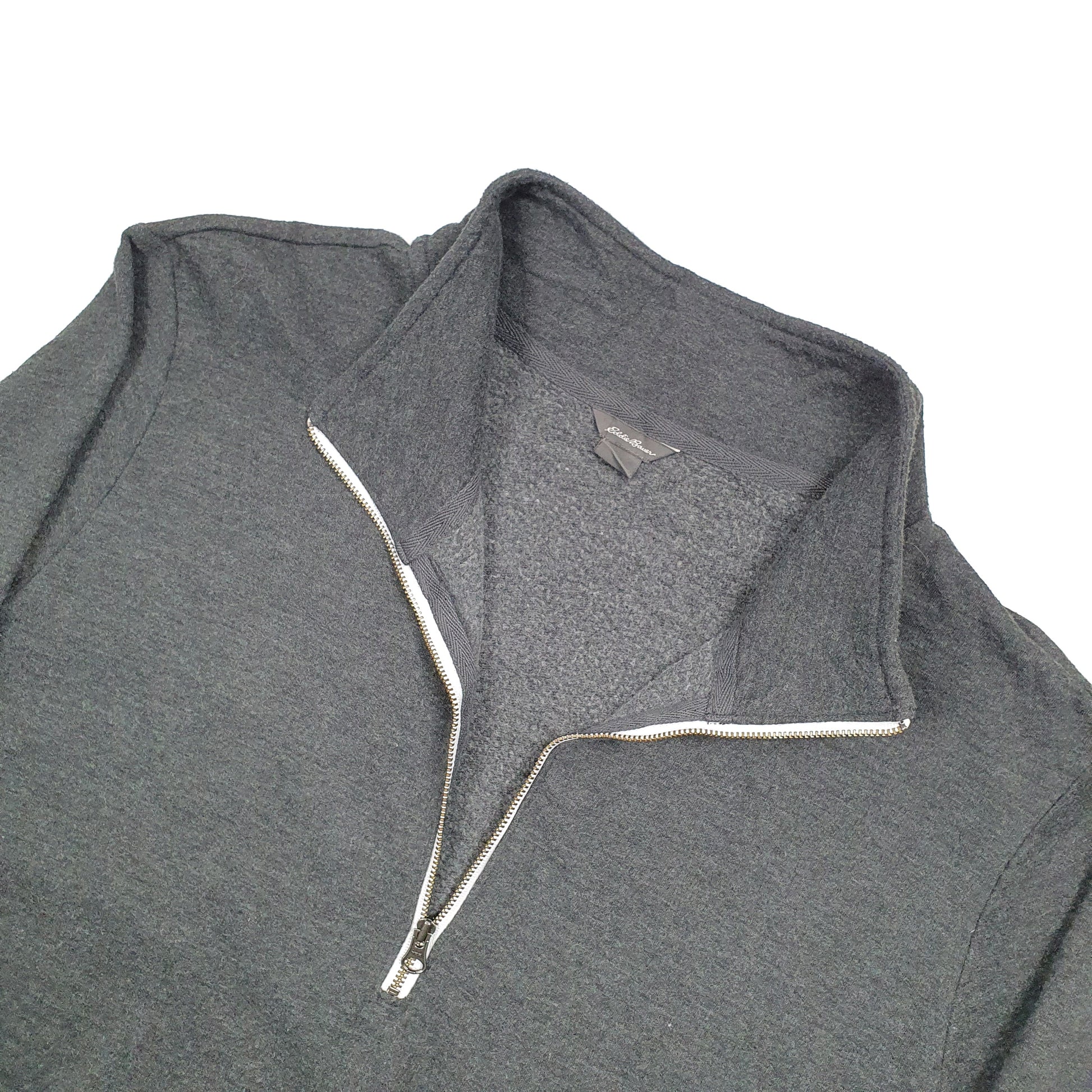 Eddie Bauer Quarter Zip Fleece XL Grey