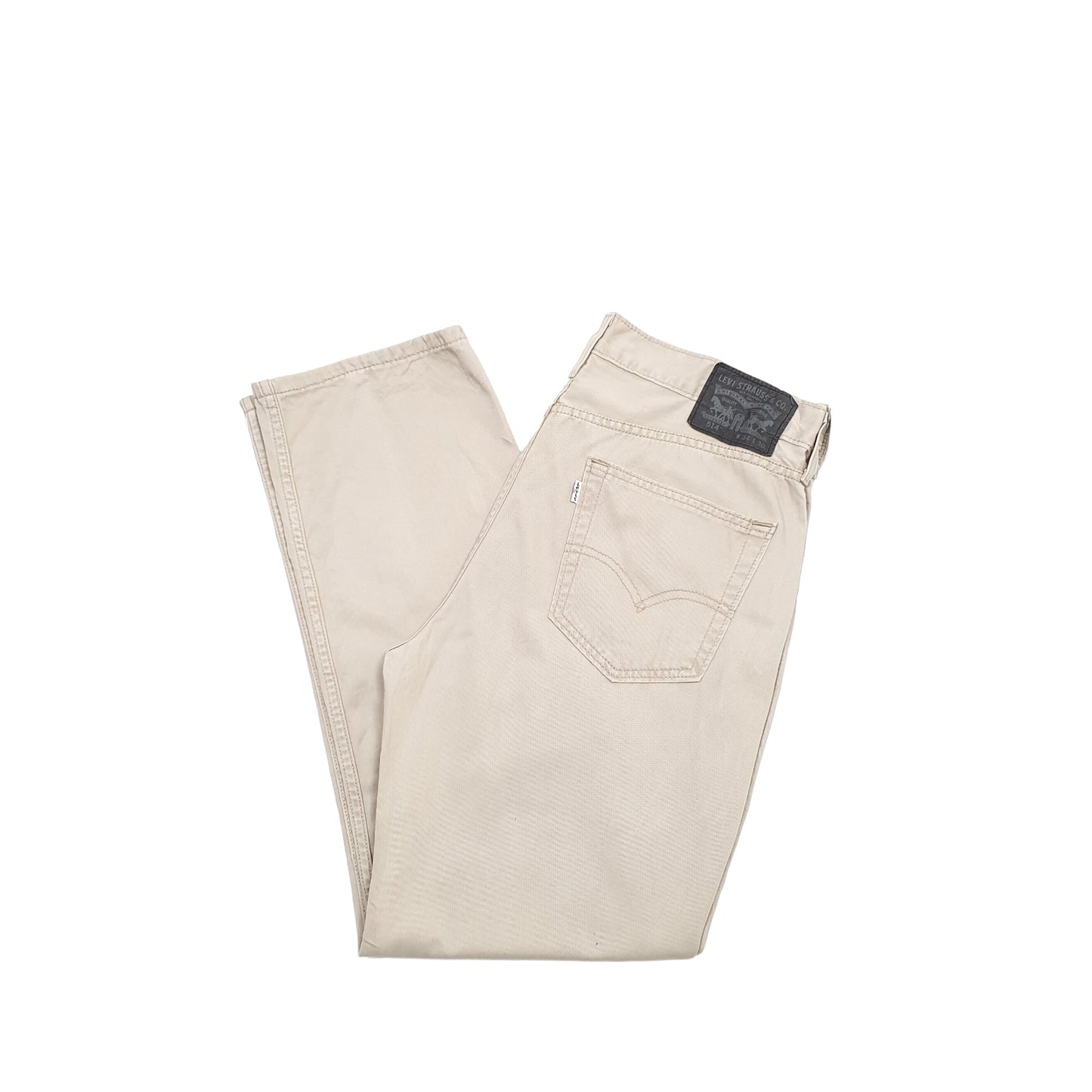 Levis 514 Straight Fit Jeans W34 L29 Beige