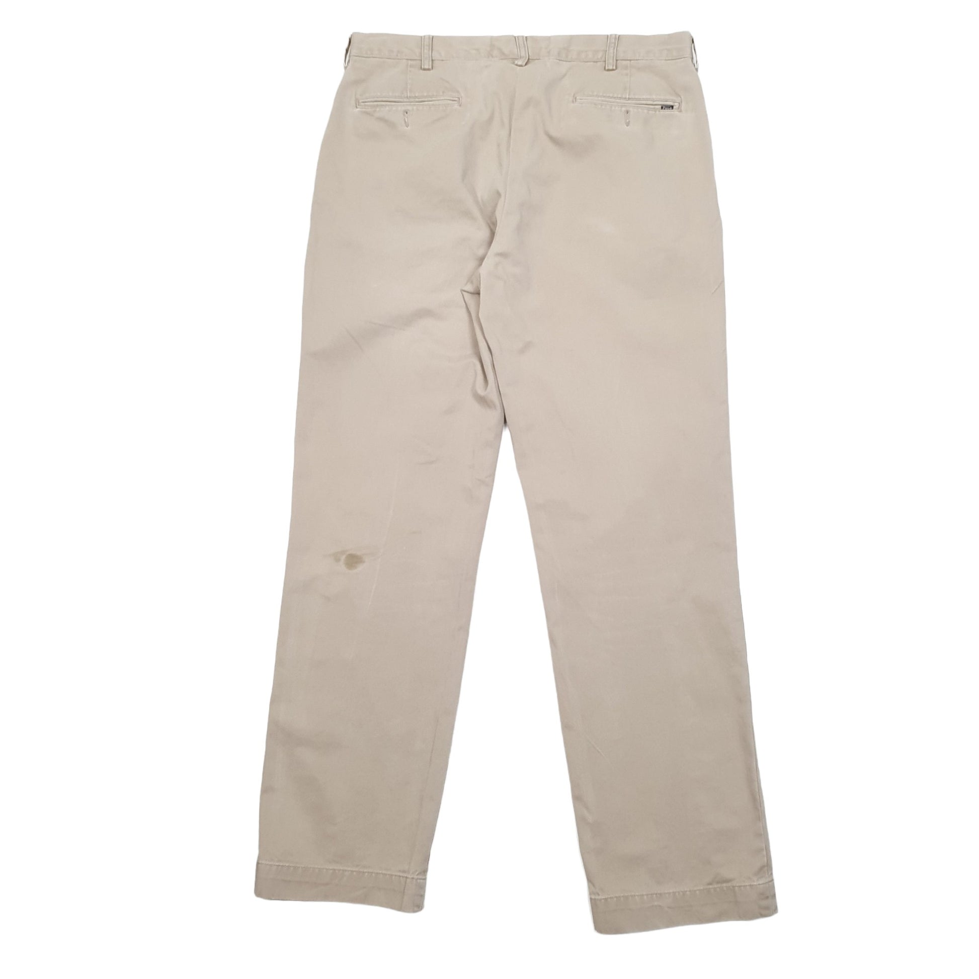 Mens Polo Ralph Lauren Beige Chino Trousers W35 L32 Beige
