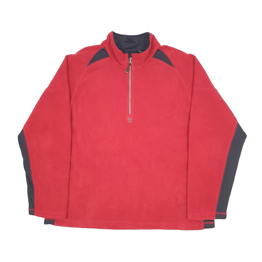 Timberland Quarter Zip Fleece XXL Red