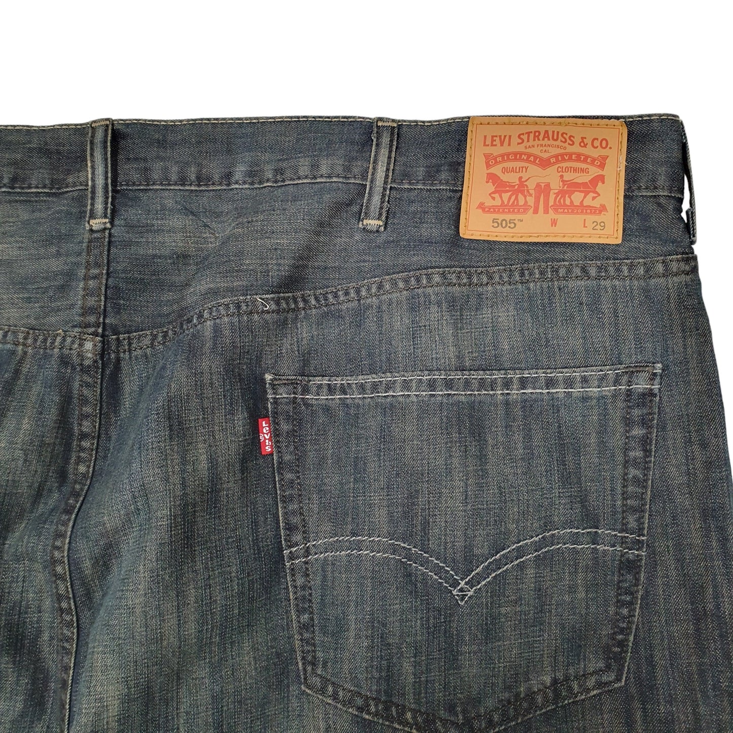 Levis 505 Regular Fit Jeans W52 L29 Blue