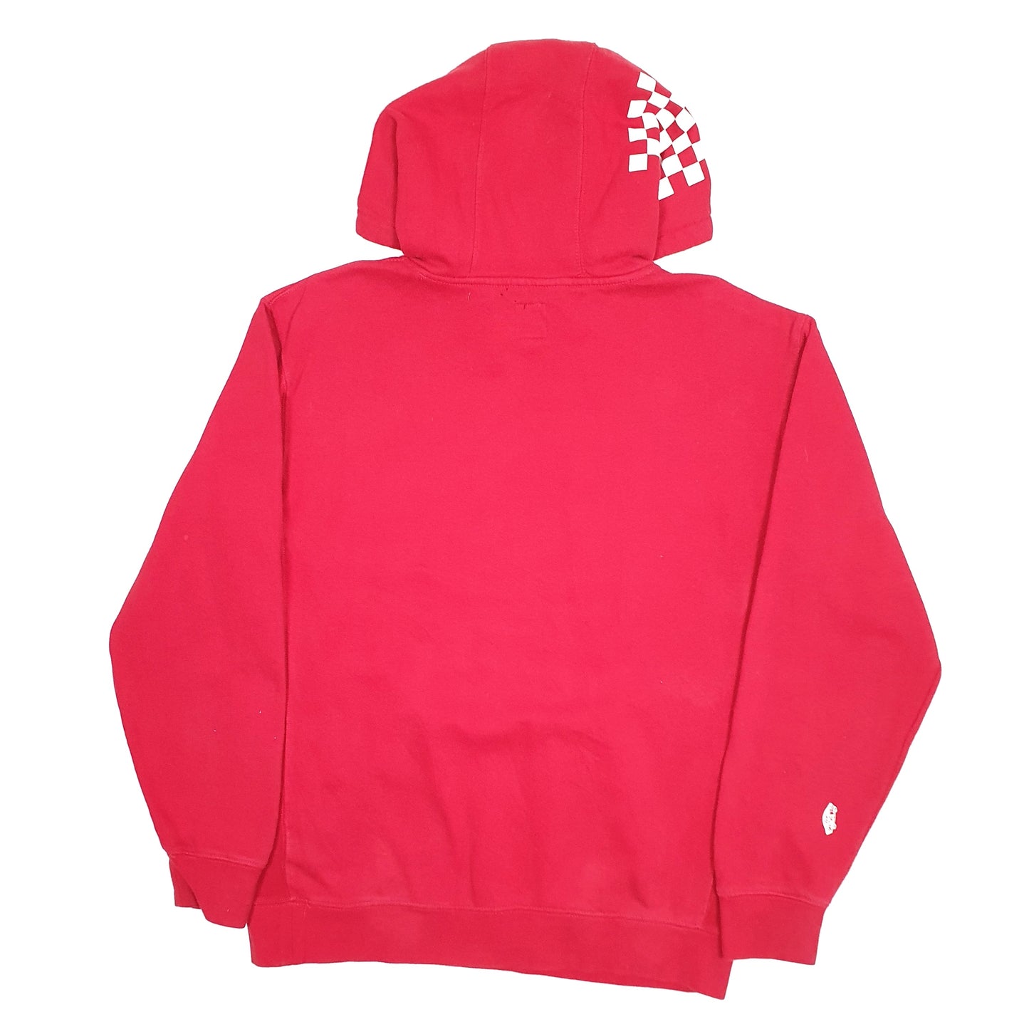 Mens Red Vans Skateboarding Hoodie Jumper