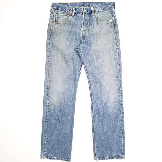 Levis 501 Regular Fit 1990's Jeans W32 L32 Blue