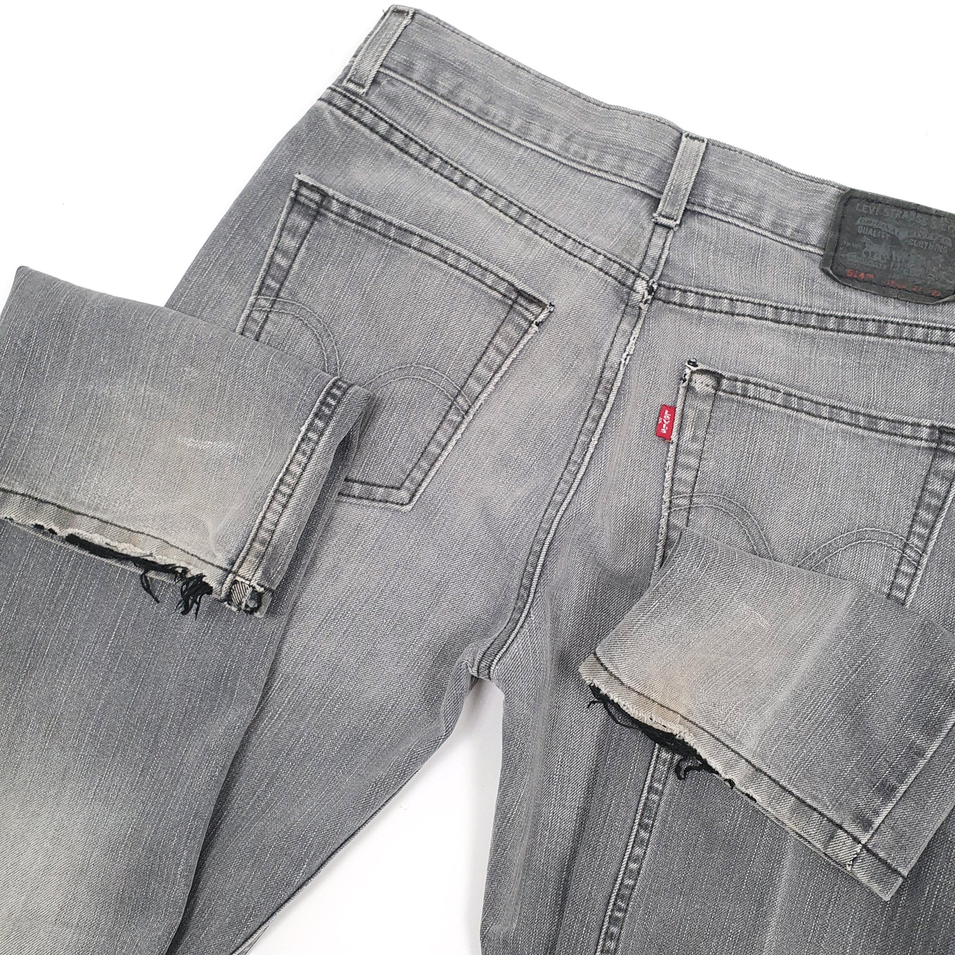 Levis 514 Straight Fit Jeans W27 L29 Grey