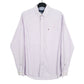 Tommy Hilfiger Long Sleeve Classic Fit Check Shirt Purple