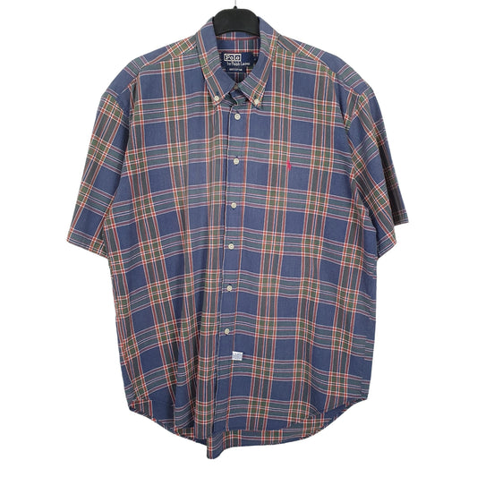 Ralph Lauren Short Sleeve Regular Fit Check Shirt Blue