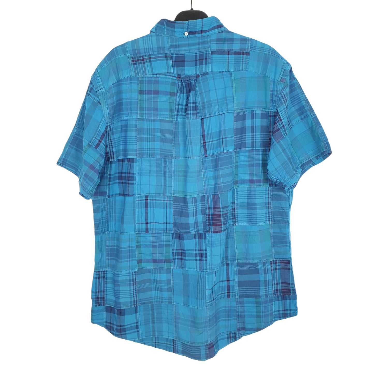Ralph Lauren Short Sleeve Custom Fit Check Shirt Blue
