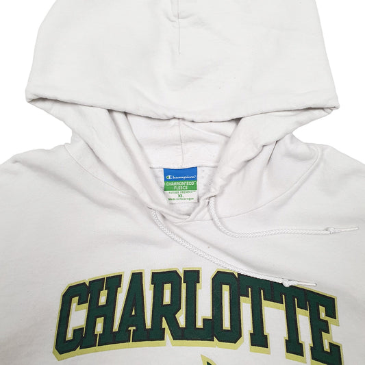 Mens White Champion Charlotte 49ers Hoodie Jumper
