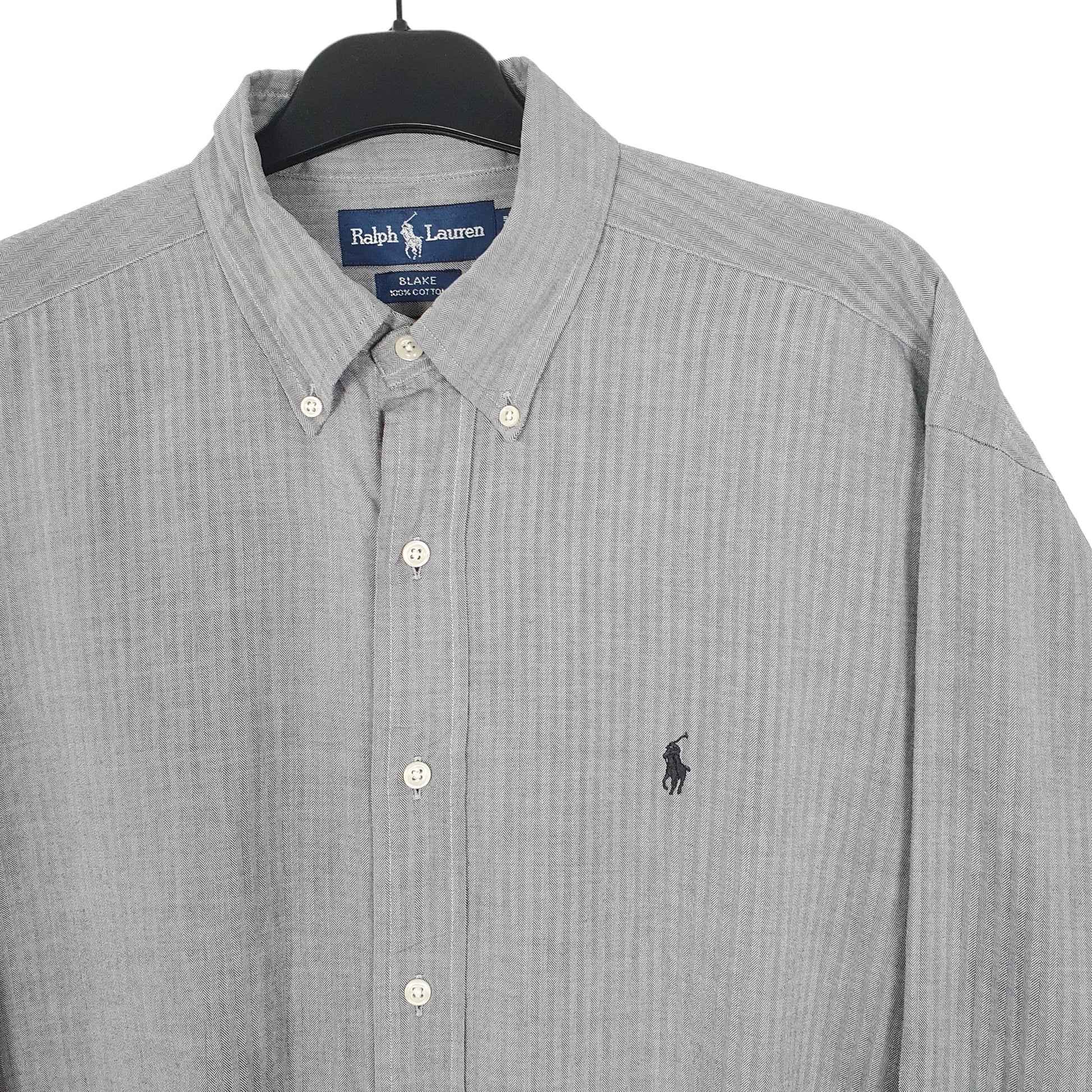 Ralph Lauren Long Sleeve Blake Fit Shirt Grey