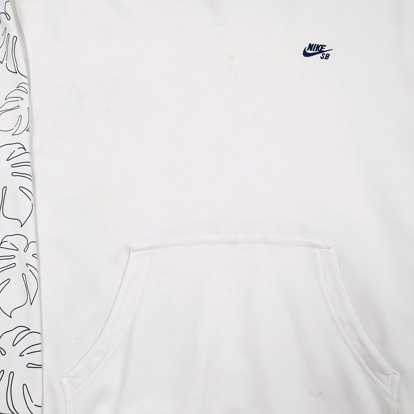 Mens White Nike SB Skateboarding Hoodie Jumper