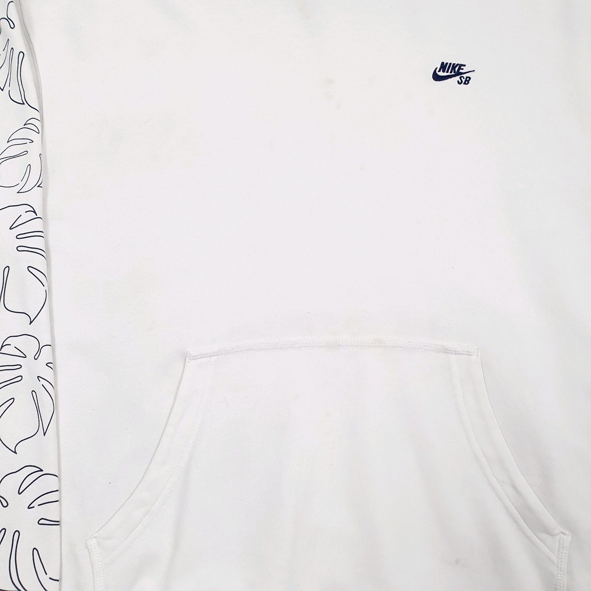 Mens White Nike SB Skateboarding Hoodie Jumper