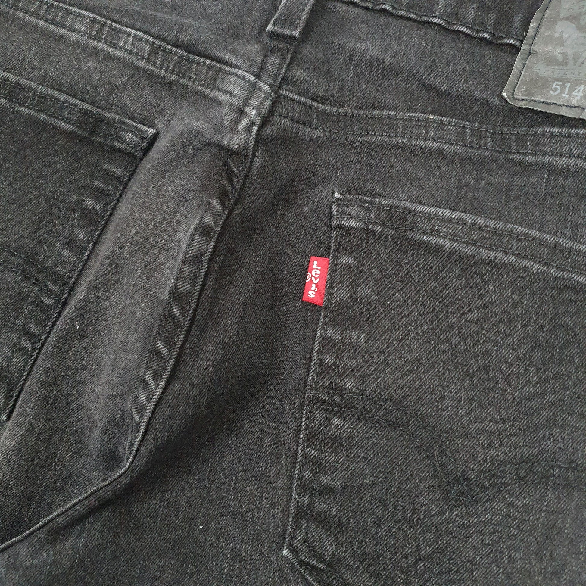 Levis 514 Straight Fit Jeans W30 L31 Black