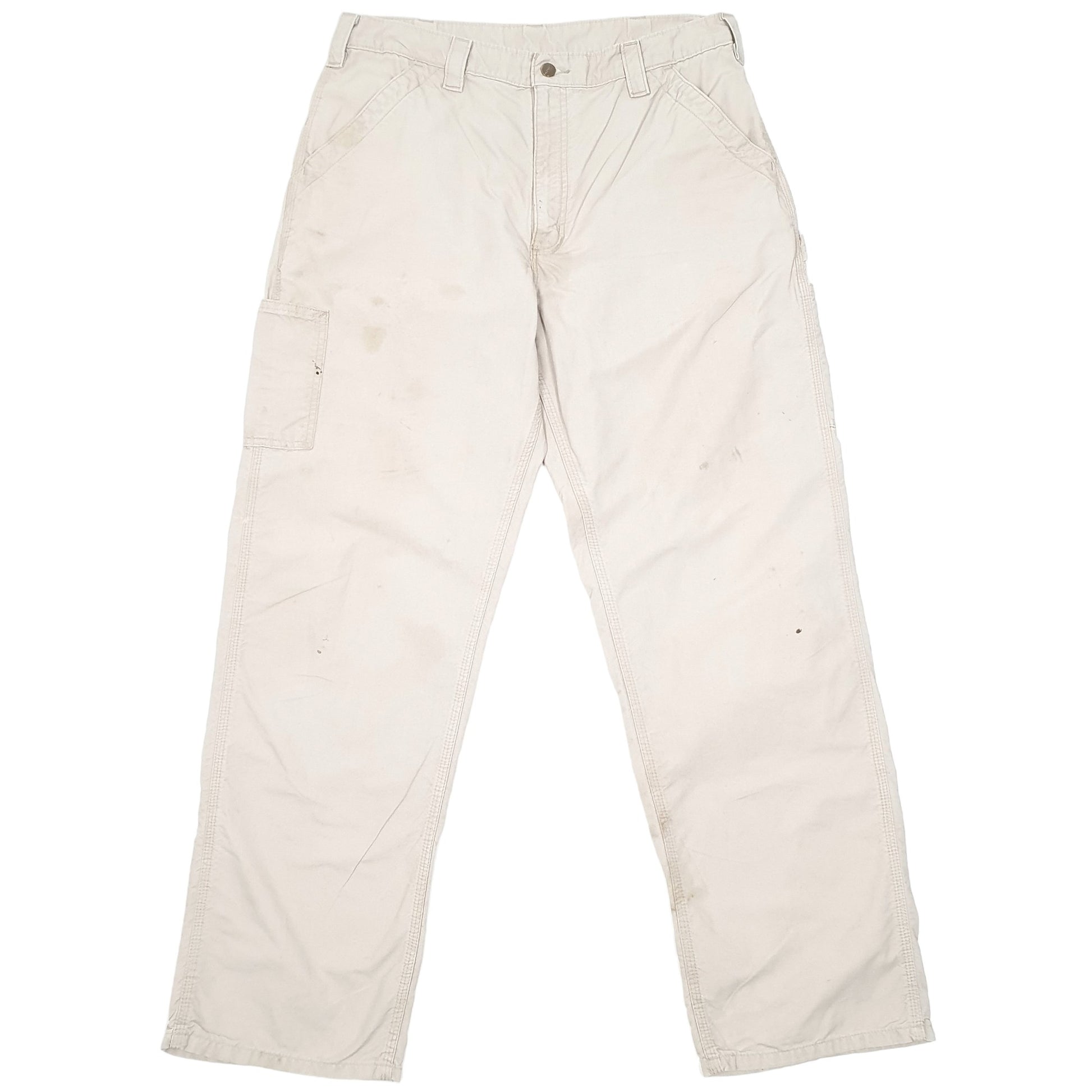 Mens Beige Carhartt  Carpenter Trousers