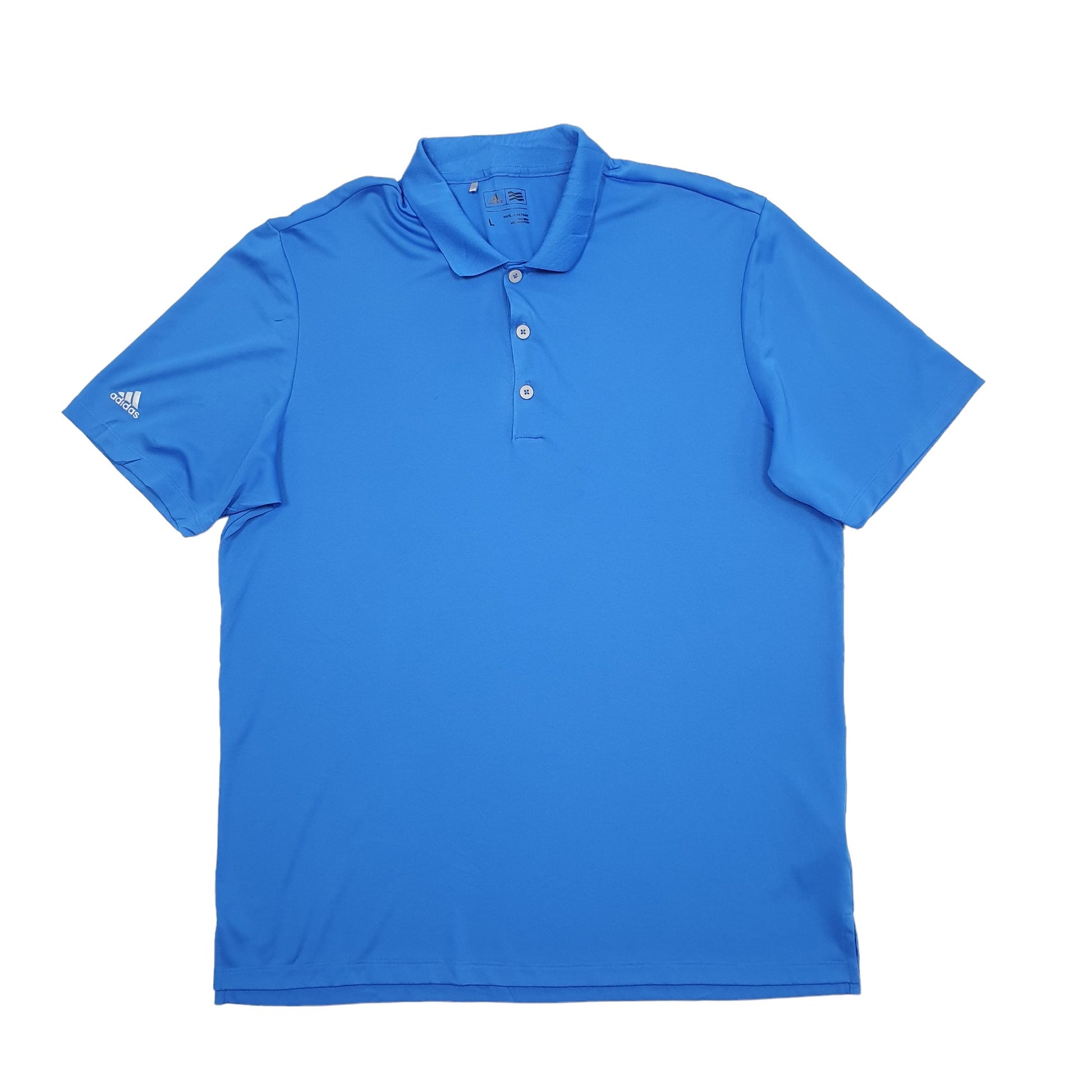 Adidas Golf Short Sleeve Polo Shirt Blue